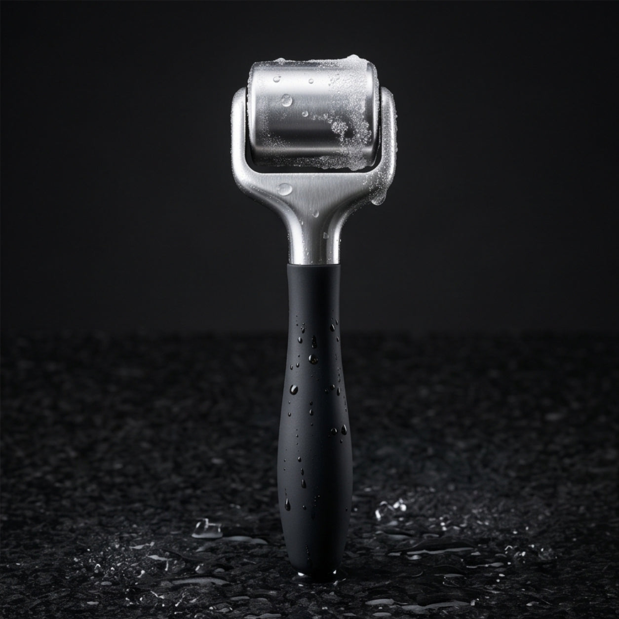 Coldsteel Ice Roller for Men — Facial Ice Roller for Puffiness, Post-Shave Redness & Muscle Recovery with Stainless Steel Head
