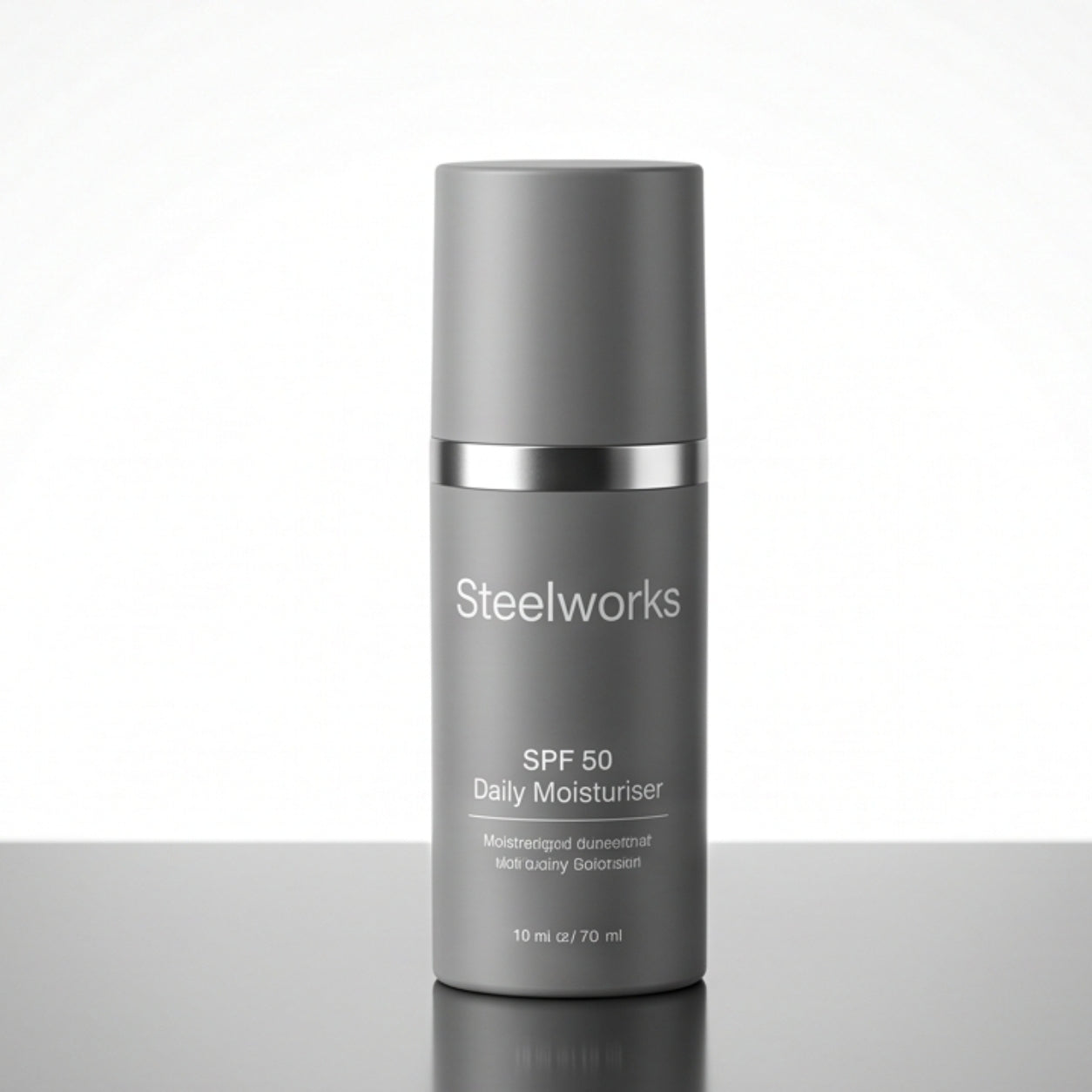 Steelworks SPF 50 Daily Moisturiser — Oil-Free Face Moisturiser for Men with SPF 50, Niacinamide & Caffeine