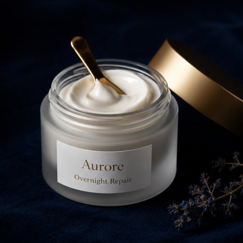 Aurore Overnight Repair Face Cream — Deep Nourishing Night Cream with Collagen, Niacinamide & Shea Butter