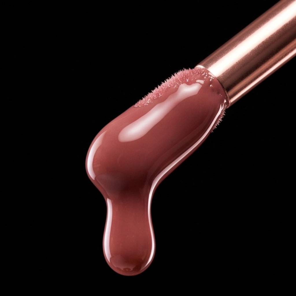 Velvetine Rose Lip Plumping Gloss — Non-Sticky Volume Lip Gloss with Peptides & SPF 15