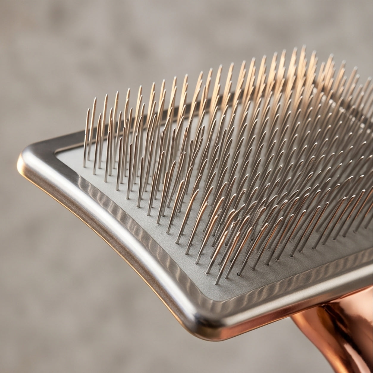 PawLux Pro Self-Cleaning Slicker Brush — Professional Dog Deshedding & Detangling Brush with One-Click Clean Button for All Coat Types