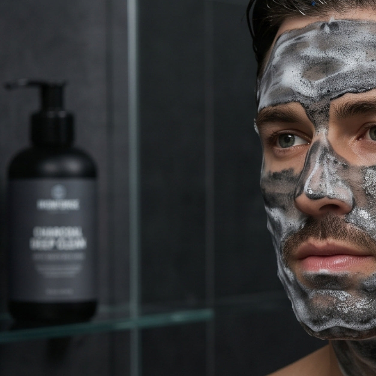 Ironforge Charcoal Deep Clean Face Wash — Pore-Purifying Daily Cleanser with Activated Charcoal, Salicylic Acid & Tea Tree